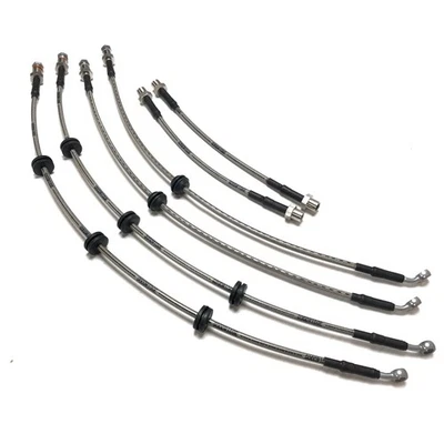 Custom length performance brake lines clear for BMW or Mercedes cars 2 pcs - Image 1 of 4