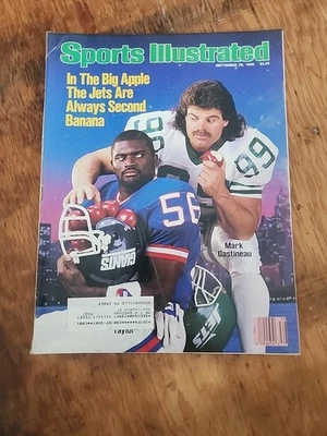Sports Illustrated 29 de septiembre de 1986 Lawrence Taylor Mark Gastineau NY Giants Foto 1 de 2
