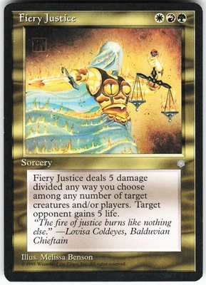 Fiery Justice R Ice Age ICE   MTG NM - Image 1 of 2