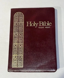 Holy Bible KJV Giant Print Reference Concordance Red Letter 1976 Regency Nice! - Picture 1 of 24