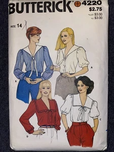 Vintage Blouse - Sewing Pattern - Butterick 4220 - Uncut - Picture 1 of 4