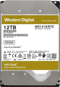 WD Gold 12TB 7.2K SATA 6Gb/s 256MB 3.5'' Internal HDD WD121KRYZ - Picture 1 of 1