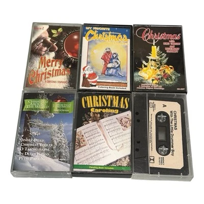 Vintage Christmas Cassette Tapes Lot Of 6 Various Artists Bing Crosby - Image 1 of 4