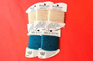 5 SK RAINBOW GALLERY BACKGROUNDS SILK THREAD LOT: ECRU, DARK TEAL BM - Picture 1 of 1