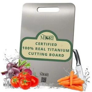 Certified Titanium Cutting Board - 15x11 inch | 100% Pure Titanium Cutting Bo... - Picture 1 of 7
