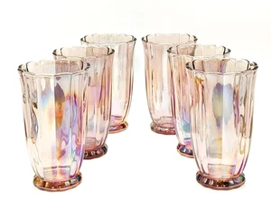 6er Set Pioneer Frau rosa Glanz Gläser Becher - 15 Unzen - 8" hoch - Bild 1 von 7