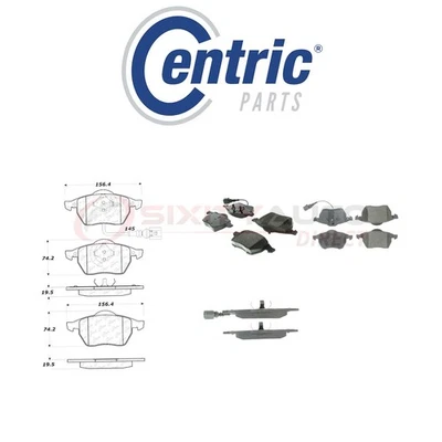 Centric Ceramic Disc Brake Pads w Shims for 1999-2007 Audi TT 1.8L 2.0L L4 - ic Foto 1 de 4