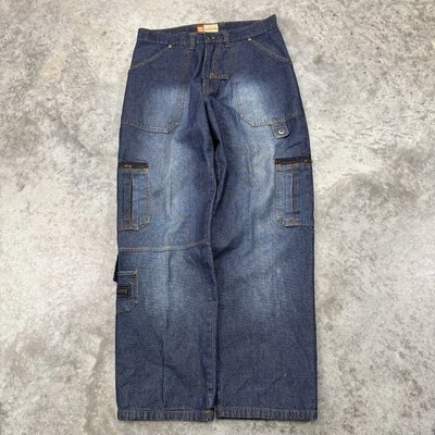 Vintage Evolution jeans mens 34 x 32 y2k baggy utility cargo southpole skate 90s - Image 1 of 4