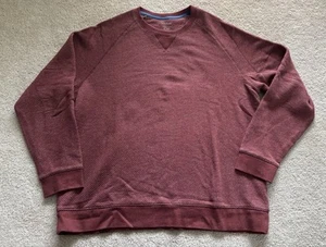LL Bean XL Rundhals Pullover Sweatshirt Preppy Maroon Rot - Bild 1 von 7