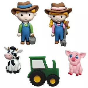 Green Acres - Landwirtschaft Verzierungsset Basteln Nähen Miniaturen Shelly's Knöpfe - Bild 1 von 2