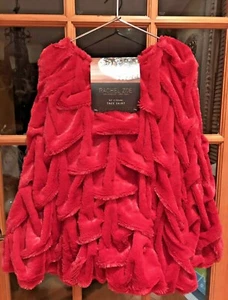 Rachel Zoe Weihnachtsbaumrock Kunstfell ROT Biesen (52") - Bild 1 von 5