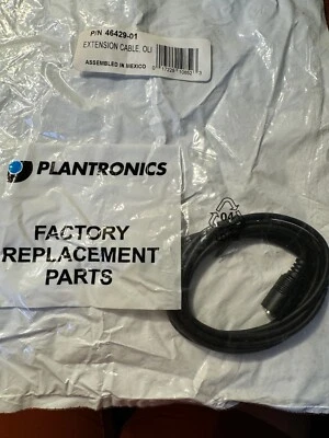 Plantronics 46429-01 Online Extension Cable Mini-phone Male Female Connectors - Image 1 of 2
