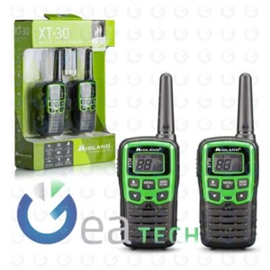 Midland XT30 Double Walkie Talkie Radio Transceivers C1177 Black And Green - Bild 1 von 3