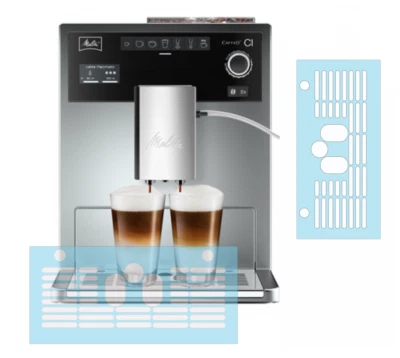 MARKENLOS Schutzfolien für Melitta Tassenablage - Caffeo CI / CI TOUCH - E970 - F630