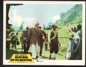 Third Man on the Mountain Lobby Card Michael Rennie & James MacArthur