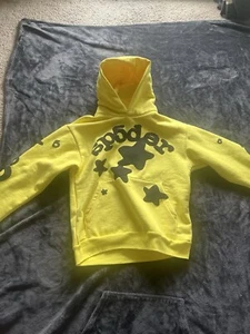 NEW Sp5der Hoodie Beluga Yellow Size Medium - Picture 1 of 6