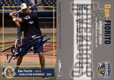 Dan Fiorito Signed 2018 Grandstand Charleston RiverDogs #NNO Card Auto AU