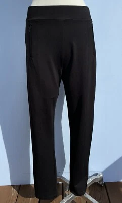 Elie Tahari Women's Seam Point Wide Waist Band Black Leggings Size Medium-$ 185 - Image 1 of 4