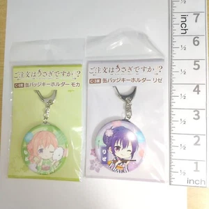 A77384 Is the Order a Rabbit? Can badge keychain Rize + Moka - Picture 1 of 4