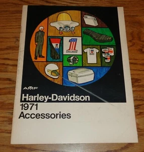 Harley Davidson 1971 original accesorios de motocicleta folleto de ventas 71 - Imagen 1 de 2