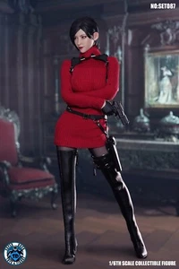 1/6 SUPER DUCK SET087 sexy weibliche Spionin Ada Wong Kleidung & Kopf passend Phicen Körper - Bild 1 von 8
