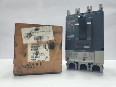 MERLIN GERIN COMPACT NS400N 3-POLE CIRCUIT BREAKER - Image 1 of 4