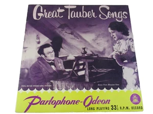 Vintage Great Tauber Songs Parlophone-Odeon Long Playing Record 10" 33RPM Vinyl - Picture 1 of 4