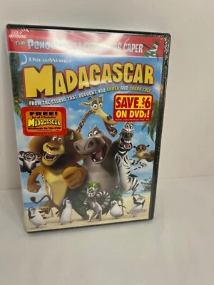 New Sealed Dreamworks Madagascar DVD W/ Bonus set of 4 Exclusive Wristbands - Image 1 of 4