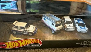 Hot Wheels Premium Rallye Lancia Delta FORD RS200 & MG METRO & Van Anhänger 2023 - Bild 1 von 11