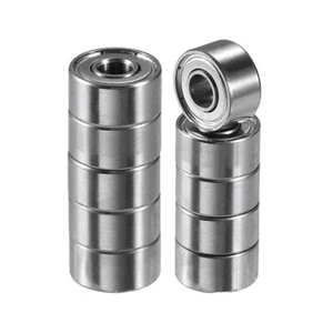 10 rodamientos rígidos de bolas 693ZZ Z2 3x8x4 mm doble blindaje de acero al carbono - Imagen 1 de 4