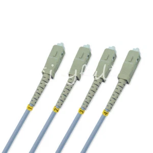 150M Armored SC-SC 1G Multimode 4 Strands Fiber Optic Cable 62.5/125 Patch Cord - Afbeelding 1 van 1