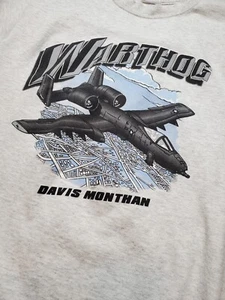 Airforce Warthog T-shirt Davis Mountain Mens Small Gray 17x27 Soffe - Picture 1 of 9