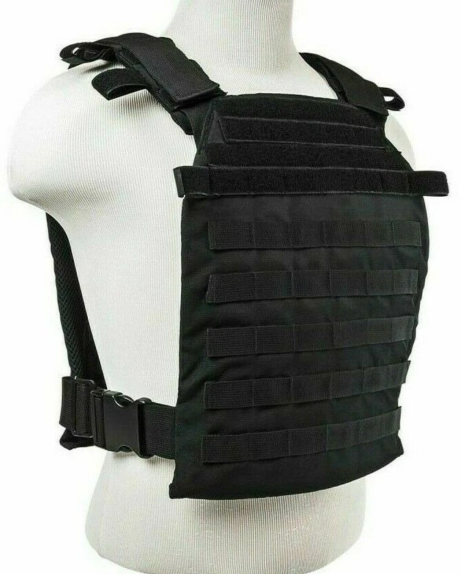 VISM Fast Plate Carrier Vest for 11x14 Minimalist Tactical Shooting Range BLACK