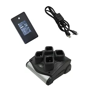 Cargador de batería de 4 ranuras con símbolo usado y probado SAC9000-4000R con cable de línea de CC PSU y PSU - Imagen 1 de 9