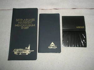 DELTA AIR LINES 2 billfolds & 1 business card holder NEW - Picture 1 of 12