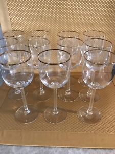 Lenox "McKinley" - 7 1/4 inch Wine Glass with Excellent Gold Rim.