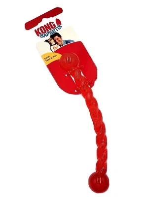 Kong Safestix Small Red Durable Tug & Fetch Dog Toy 12" - Image 1 of 4