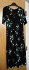 Ladies Dress Size 6 Marks & Spencer Black Flowers Maxi Dress NEW with tags