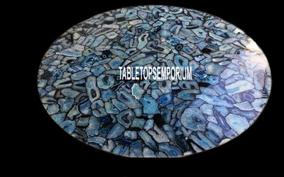 24" Agate Stone Coffee Table, Agate Console Table, Agate Center Table Home Decor - Image 1 of 4