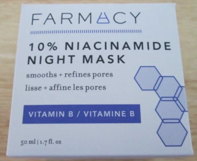 Máscara de noche Farmacy 10 % niacinamida 1,7 oz nueva en caja Foto 1 de 2