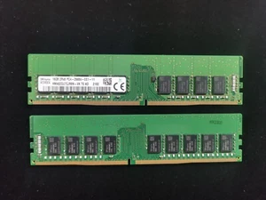SK Hynix 16GB 2Rx8 DDR4 2666Mhz PC4-21300 HMA82GU7CJR8N-VK ECC UDIMM RAM 288pin - Afbeelding 1 van 1