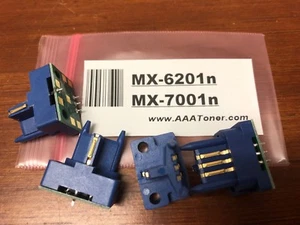 4 Toner Chip for Sharp MX-6201N, MX-7001N MX-71NTBA (MX-71) " NT - Picture 1 of 3