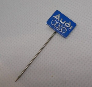 Alte  blaue Audi 4 Ringe -Anstecknadel  pin  - - Bild 1 von 1