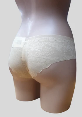 Sloggi Bragas Zero Lace Hipstring/Hipster Negro/Desnudo Corte Láser - Imagen 1 de 4