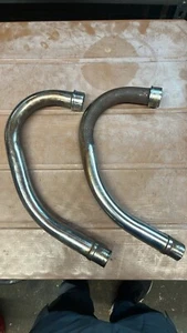 Honda 500 CX Standard CX500 Left & Right Exhaust Chamber Headpipe 1978 1979 - Picture 1 of 2