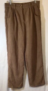Halara Women’s Corduroy Pants Brown Size Medium (8-10) Casual lightweight comfy - Picture 1 of 7
