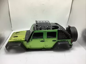 Carrozzeria cingolata Jeep Wrangler telecomando scala 1:10 nuova luminosa RC 4x4. 16,5" - Foto 1 di 15