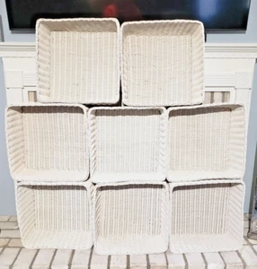 Pottery Barn Kids XL Sabrina Baskets VHTF White / Six Total Extra Large - Picture 1 of 2