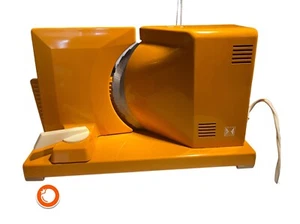1970er Brotschneidemaschine H. Schulte & Co. Wurstschneider orange Germany - Bild 1 von 6