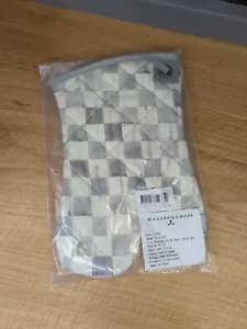 MacKenzie Childs Sterling Check Bistro Oven Mitt NIP Retired 100% Cotton - Picture 1 of 6